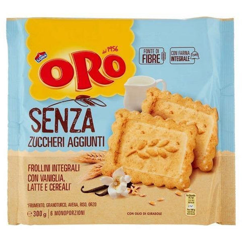 Saiwa Oro senza zuccheri aggiunti Kekse ohne Zuckerzusatz (300g) - Italian Gourmet
