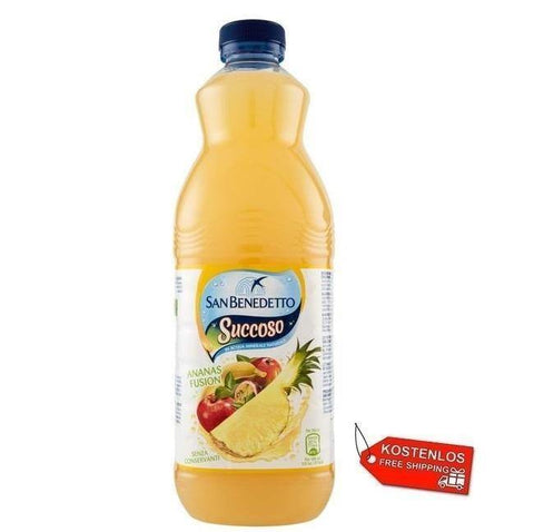 12x San Benedetto Succoso Ananas Fruchtsaft 1,5Lt - Italian Gourmet