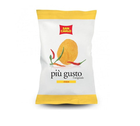 San Carlo Chips MHD 10/03/2023 San Carlo Patatine piùgusto Vivace Gesalzene Kartoffelchips 50g 8003130129520