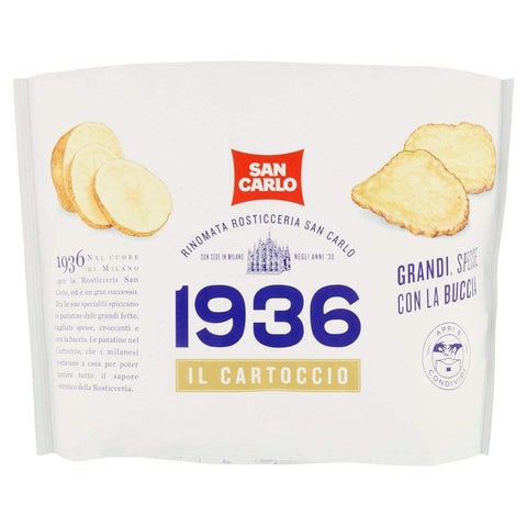 San Carlo Chips San Carlo 1936 Antica Ricetta Il Cartoccio Patatine Chips Kartoffelchips 170g 8003130143946
