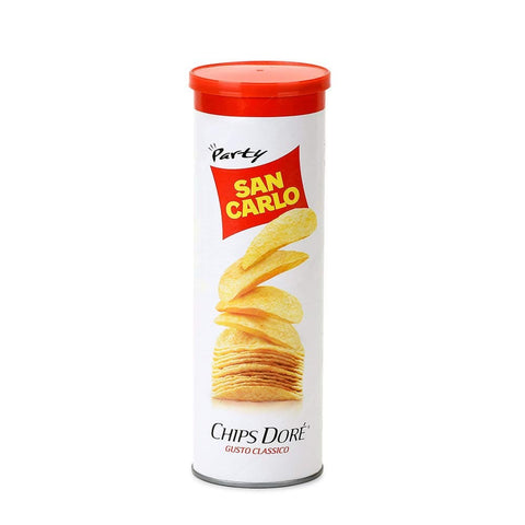 San Carlo Chips Dorè Gusto Classico Kartoffelchips gesalzen tube 3x100g - Italian Gourmet