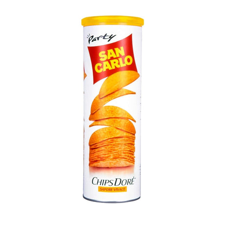 San Carlo Chips Dorè Sapore Vivace paprika Kartoffelchips tube 3x100g - Italian Gourmet