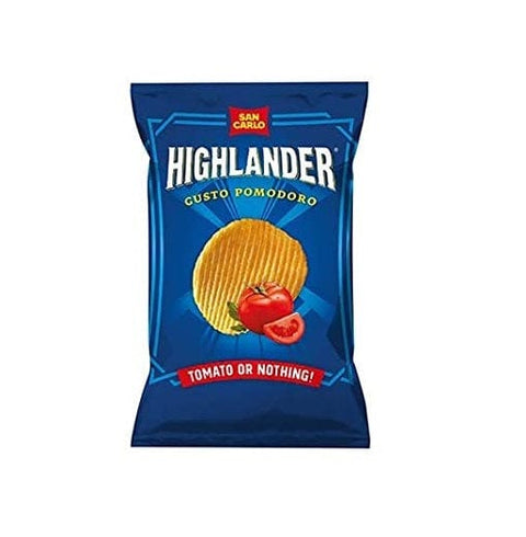 San Carlo Highlander tomaten Chips Kartoffelchips 5x50g - Italian Gourmet