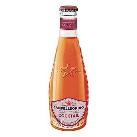 4x San Pellegrino Cocktail Ingwer-Erfrischungsgetränk Glasflasche 20cl - Italian Gourmet