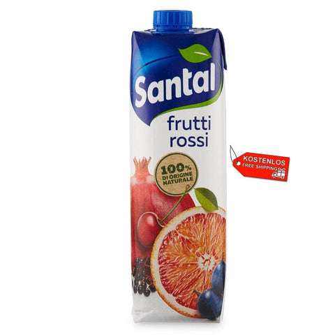 Santal Fruchtsaft 12x Parmalat Santal I Classici Frutti Rossi Rote Früchte Fruchtsaft 100% Natürlichen 1000ml 8002580027059