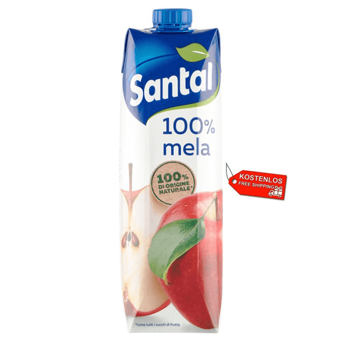 Santal Fruchtsaft 12x Parmalat Santal I Classici Succo di Frutta Mela Apfel Fruchtsaft 100% Natürlichen 1000ml 8002580026908