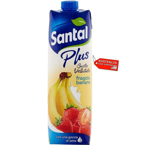 Santal Fruchtsaft 12x Parmalat Santal Plus Succo di Frutta Ananas e Cocco Ananas-Kokos-Fruchtsaft mit einem Tropfen Milch 1000ml 8002580040188