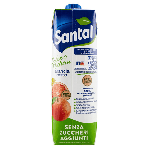 Santal Fruchtsaft 12x Parmalat Santal Succo di Frutta Arancia Rossa Dolce di Natura Zero Blutorange Fruchtsaft Null Zuckerzusatz 1Lt 8002580005156