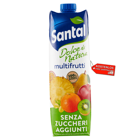 Santal Fruchtsaft 12x Parmalat Santal Succo di Frutta Multifrutti Dolce di Natura Zero Multifrüchte Fruchtsaft Null Zuckerzusatz 8002580004876