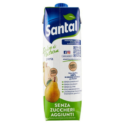 Santal Fruchtsaft 12x Parmalat Santal Succo di Frutta Pera Dolce di Natura Zero Birnen Fruchtsaft Null Zuckerzusatz 1Lt 800258004869