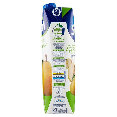 Santal Fruchtsaft 12x Parmalat Santal Succo di Frutta Pera Dolce di Natura Zero Birnen Fruchtsaft Null Zuckerzusatz 1Lt 800258004869