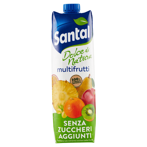 Santal Fruchtsaft Parmalat Santal Succo di Frutta Multifrutti Dolce di Natura Zero Multifrüchte Fruchtsaft Null Zuckerzusatz 8002580004876