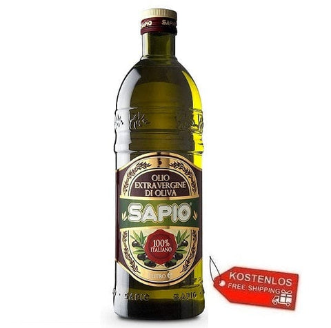 6x Sapio 100% Italienisch Natives Olivenöl Extra 1Lt - Italian Gourmet