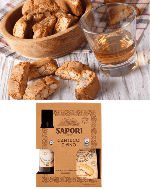 Sapori Kekse Sapori cantuccini toscani con vino liquoroso gr.550   Cantuccini-Aromen mit Likörwein gr.550 8002590064327