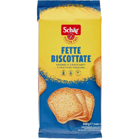 Schar Zwieback Schar Fette Biscottate Senza Glutine Zwieback Glutenfrei 260g 8008698028551