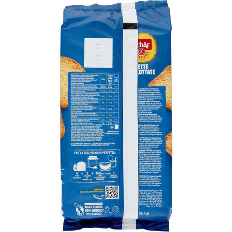 Schar Zwieback Schar Fette Biscottate Senza Glutine Zwieback Glutenfrei 260g 8008698028551