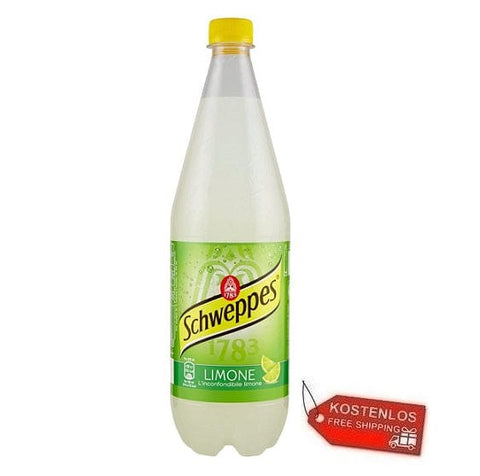 12x Schweppes Limone Italienisches zitrone Erfrischungsgetränk 1L - Italian Gourmet