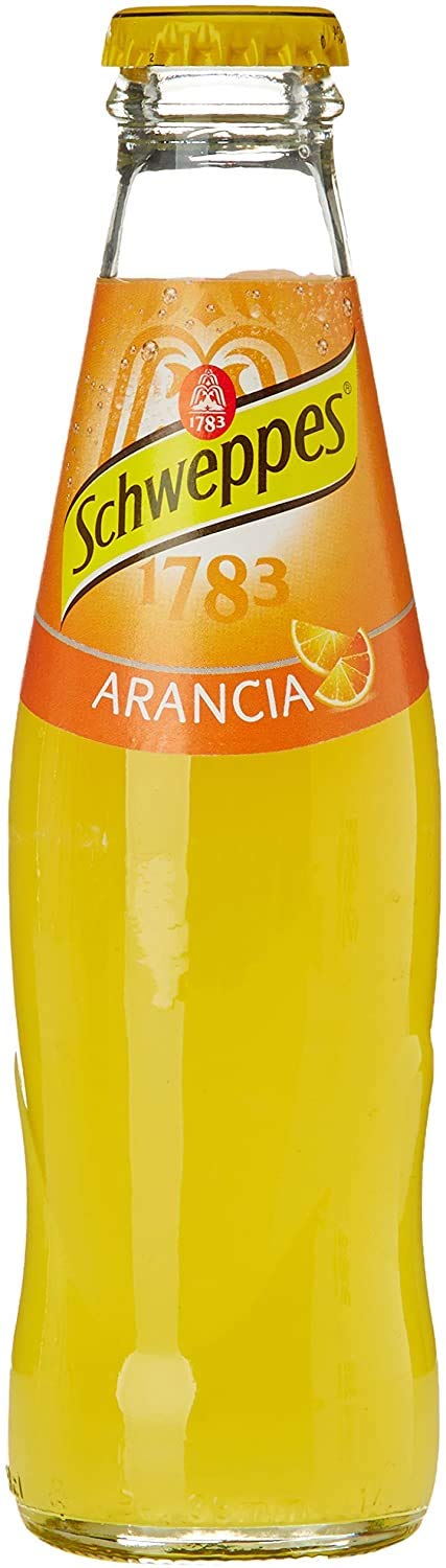 Schweppes Arancia Italienisches orange Erfrischungsgetränk 4x18cl glas - Italian Gourmet