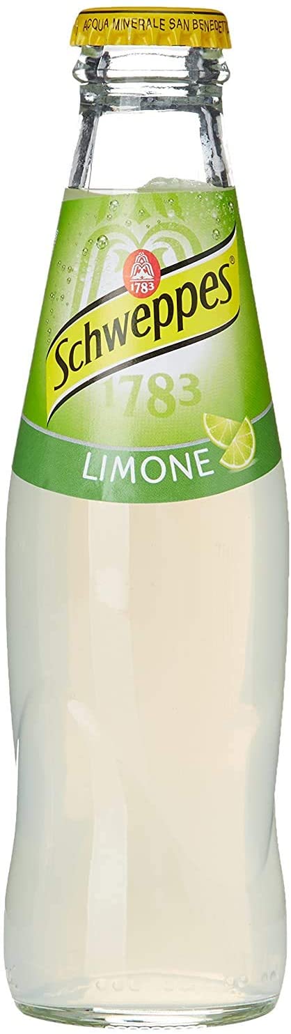 Schweppes Limone Italienisches zitrone Erfrischungsgetränk glas - Italian Gourmet