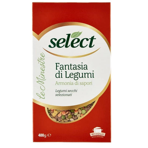 Select Dinkel Select Le Minestre Fantasia di Legumi Ausgewählte Getrocknete Hülsenfrüchte 400g Packung 8006280130132