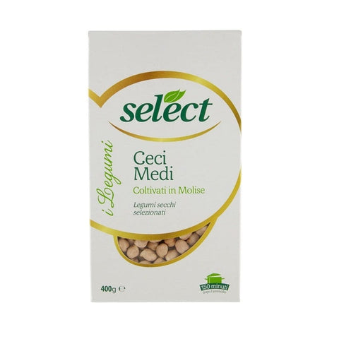 Select Ceci Medi Mittelgroße getrocknete Kichererbsen 3x400g - Italian Gourmet