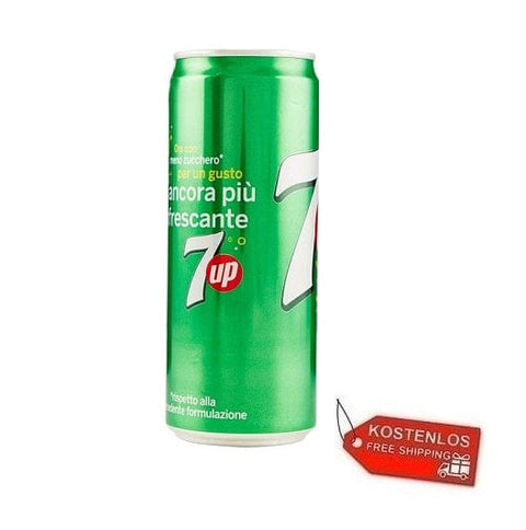 24x Seven Up 7UP Getränk mit Zitronen und Limettengeschmack 33cl Einwegdosen - Italian Gourmet