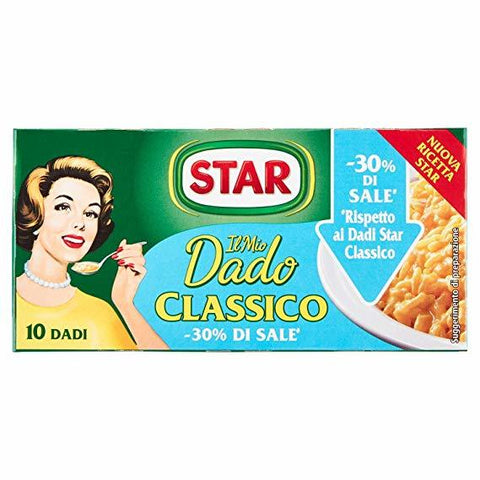 Star Il Mio Dado Würfel Classic -30% Salz (10 Suppenwürfel - 100 g) - Italian Gourmet