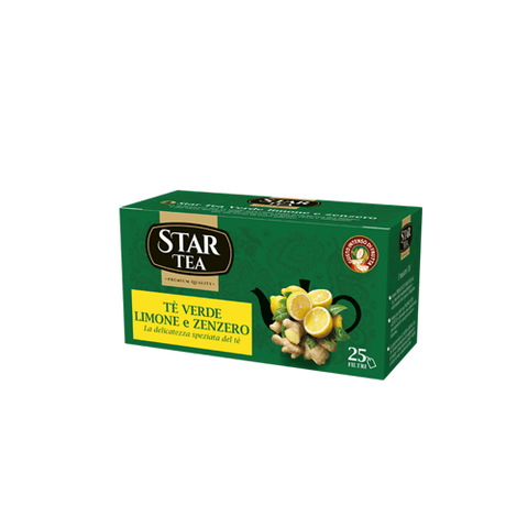 Star Tea Verde Limone e Zenzero Grüner Tee Zitrone und Ingwer 25 Filter - Italian Gourmet