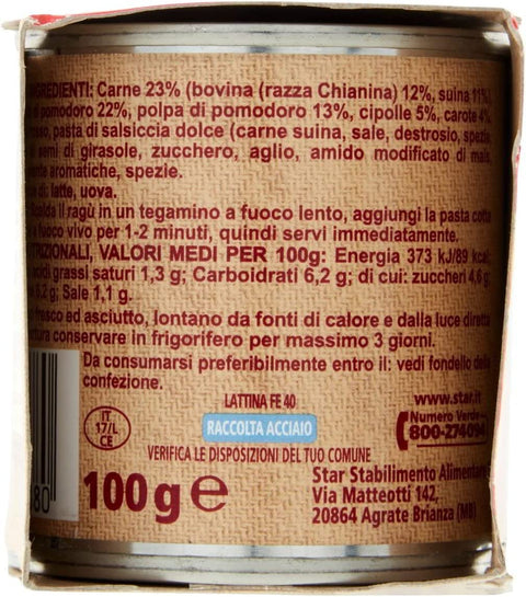 Star verzehrfertige Sauce Copia del Star Il Mio Gran Ragù Classico Tomatensauce essfertig (3x100g)