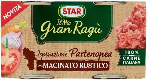 Star verzehrfertige Sauce Star Il Mio Gran Ragù Ispirazione Partenopea con Macinato Rustico Neapolitanische Inspiration mit Rustic Minced (2x100g) 80024897