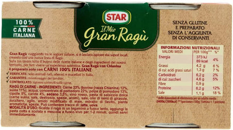 Star verzehrfertige Sauce Star Il Mio Gran Ragù Ispirazione Toscana con Chianina Toskanische Inspiration mit Chianina (2x100g) 80024880