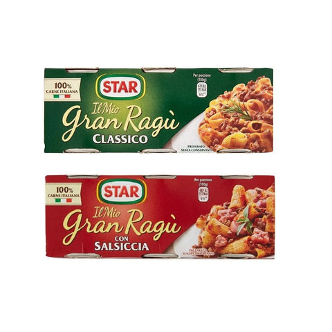 Testpackung Il mio gran Ragù Star Classico & Salsiccia Tomatensauce verzehrfertig (2x3x100g) - Italian Gourmet