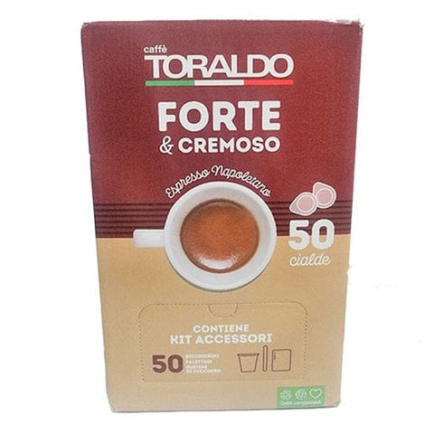 Toraldo Forte e Cremoso KIT 50 Kaffeepads + Kaffeezubehör - Italian Gourmet