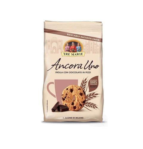 Tre Marie Ancora Uno Mürbeteig mit Schokolade in Stücken Kekse mit Schokoladenstücken 100% italienische Kekse 350g - Italian Gourmet