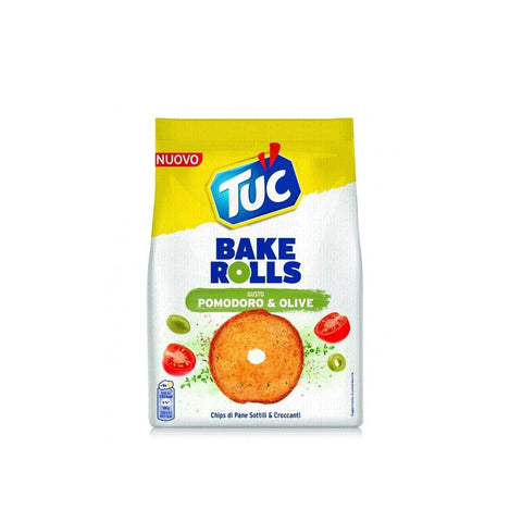 Tuc Gesalzener Snack & Cracker Saiwa TUC snack Bake rolls Pomodoro e olive Tomaten und Oliven 100g