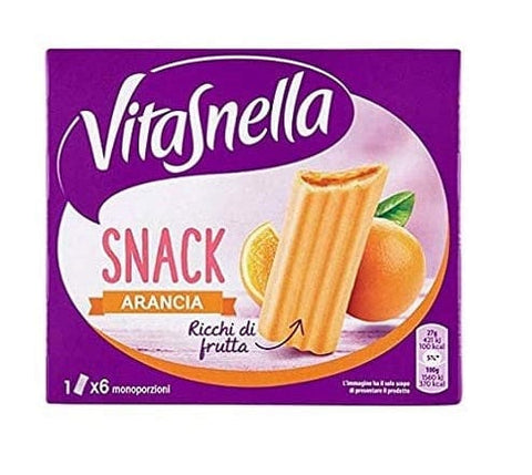 Vitasnella Müsli Snack Orange Orange Kekse 162g - Italian Gourmet