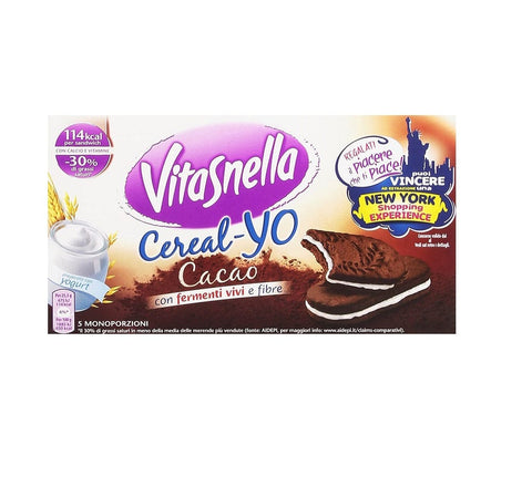 Vitasnella Müsli Yo Cacao italienische Kakao Kekse 253g - Italian Gourmet