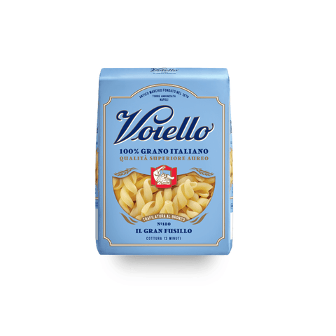 Voiello pasta Voiello Il Gran Fusillo n°180 Pasta 100% Italienischer Weizen 500g Teigwaren aus Hartweizengrieß Bronze-Zeichnung