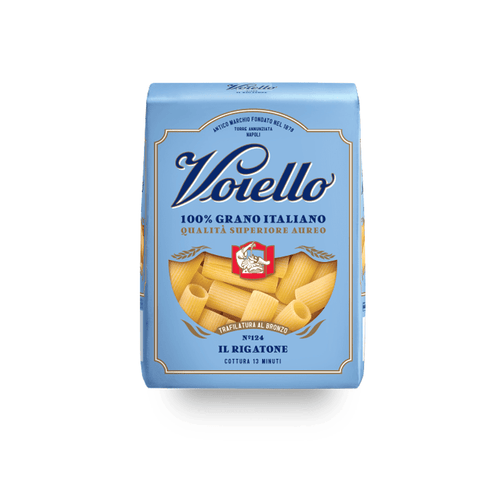 Voiello pasta Voiello Il Rigatone n°124 Pasta 100% Italienischer Weizen 500g Teigwaren aus Hartweizengrieß Bronze-Zeichnung