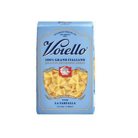 Voiello pasta Voiello La Farfalla n°192 Pasta 100% Italienischer Weizen 500g Teigwaren aus Hartweizengrieß Bronze-Zeichnung