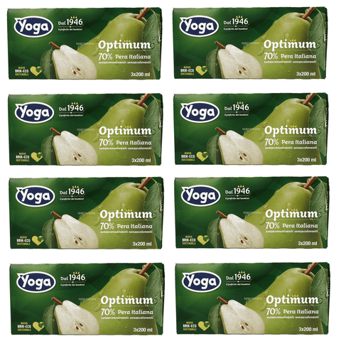 Yoga Optimum Brik Pera Birnen Fruchtsaft 200ml - Italian Gourmet