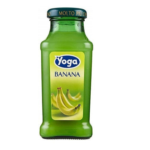 Yoga Bar Banana Bananen Fruchtsaft Glasflasche 200ml - Italian Gourmet