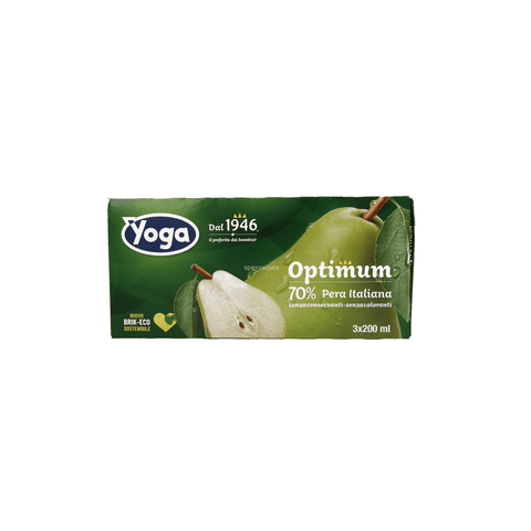 Yoga Optimum Brik Pera Birnen Fruchtsaft 200ml - Italian Gourmet