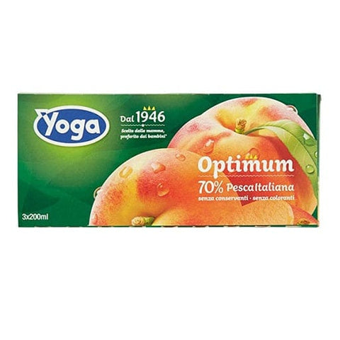 Yoga Optimum Brik Pesca Pfirsich Fruchtsaft 200ml - Italian Gourmet