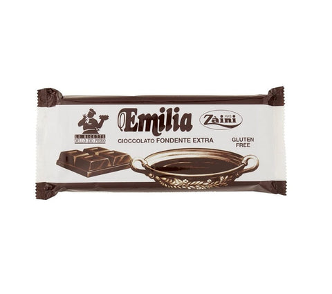 Zaini Emilia Blocco di Cioccolato Fondente dunkler Schokoladenblock 1 kg - Italian Gourmet