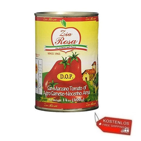 48x Zia Rosa DOP Pomodoro San Marzano Tomate aus Kampanien Dose von 400g - Italian Gourmet