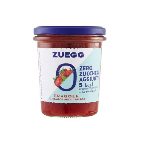 Zuegg Marmelade Zuegg Zero Zuccheri Aggiunti Fragole e fragoline di bosco 220gr - Zuegg Zero Added Sugar Erdbeeren und Walderdbeeren 80322863