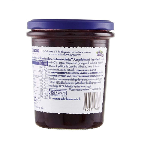 Zuegg Marmelade Zuegg Zero Zuccheri Aggiunti Mirtilli neri 220gr - Zuegg Blaubeeren ohne Zuckerzusatz 80322887